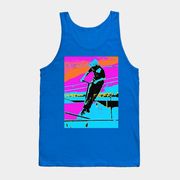 Jump Start - Scooter Rider Tank Top by Highseller